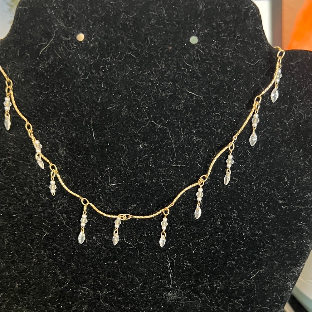 Seraphine Gold Necklace with Silver Accents